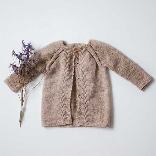 Soft Wave Cardigan i Cashmere