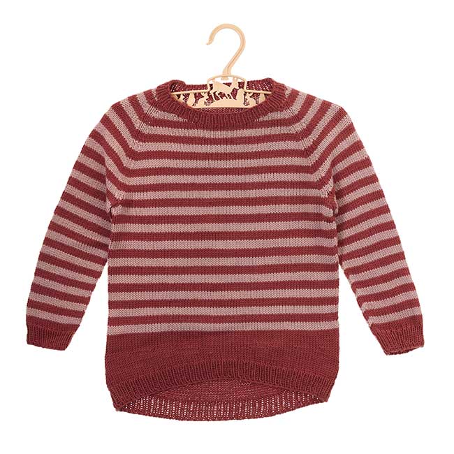 Emma sweater med striber